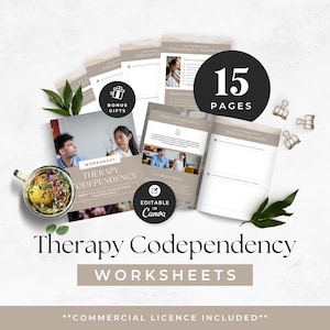 Codependency Worksheets Therapy, Healing Tools, Setting Boundaries Workbook, Relationship Self-Help Guide, Couples Counseling, Mental Health