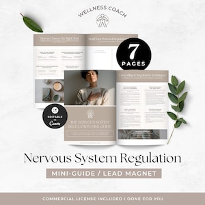 Grounding Techniques Cheat Sheet, Wellness Coach Lead Magnet, Coping Strategies, Nervous System Regulation, Stress Management, Done for You