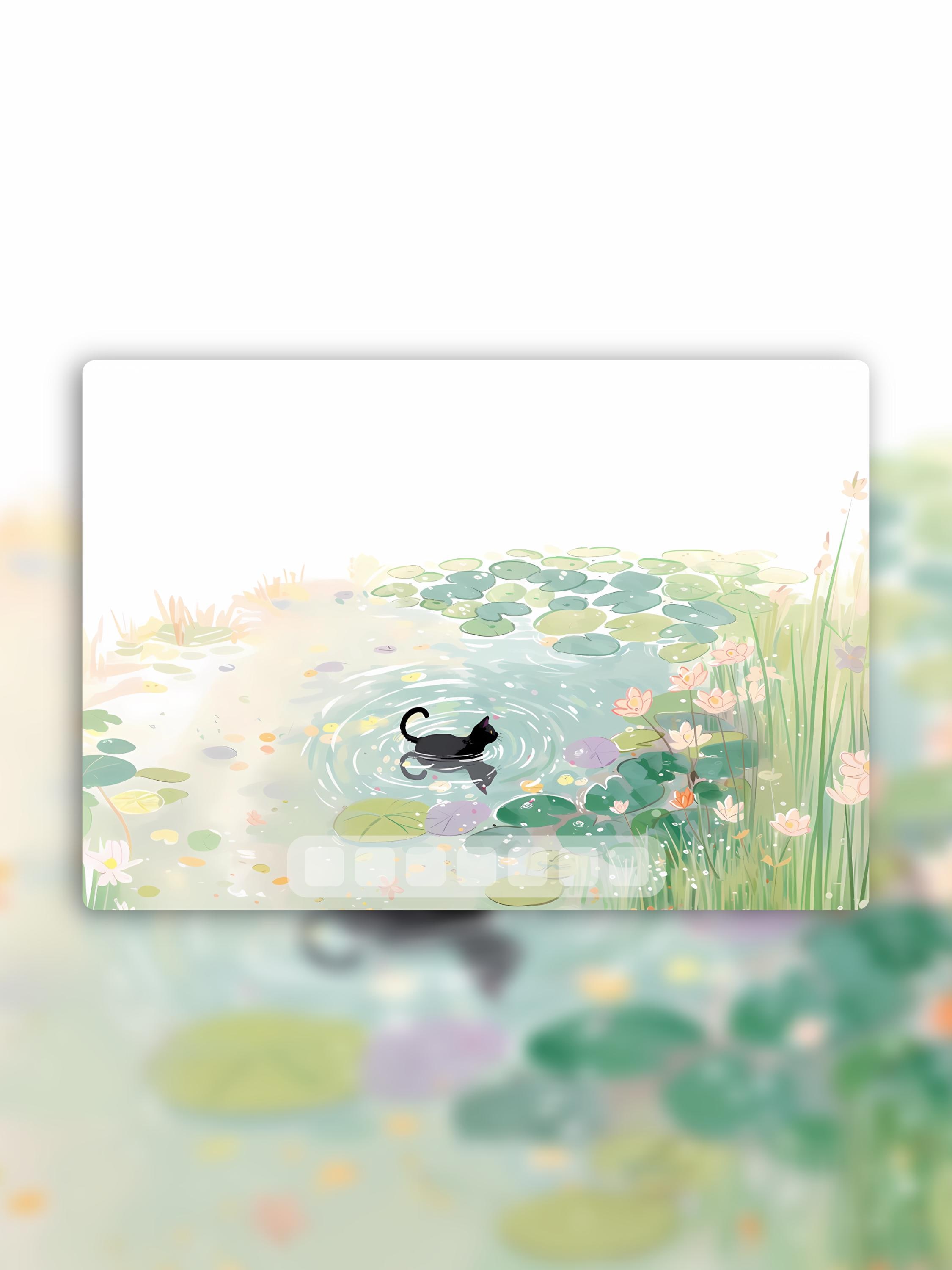 Cute Black Cat iPad Wallpaper Set | 4K Instant Digital Download | Lily ...