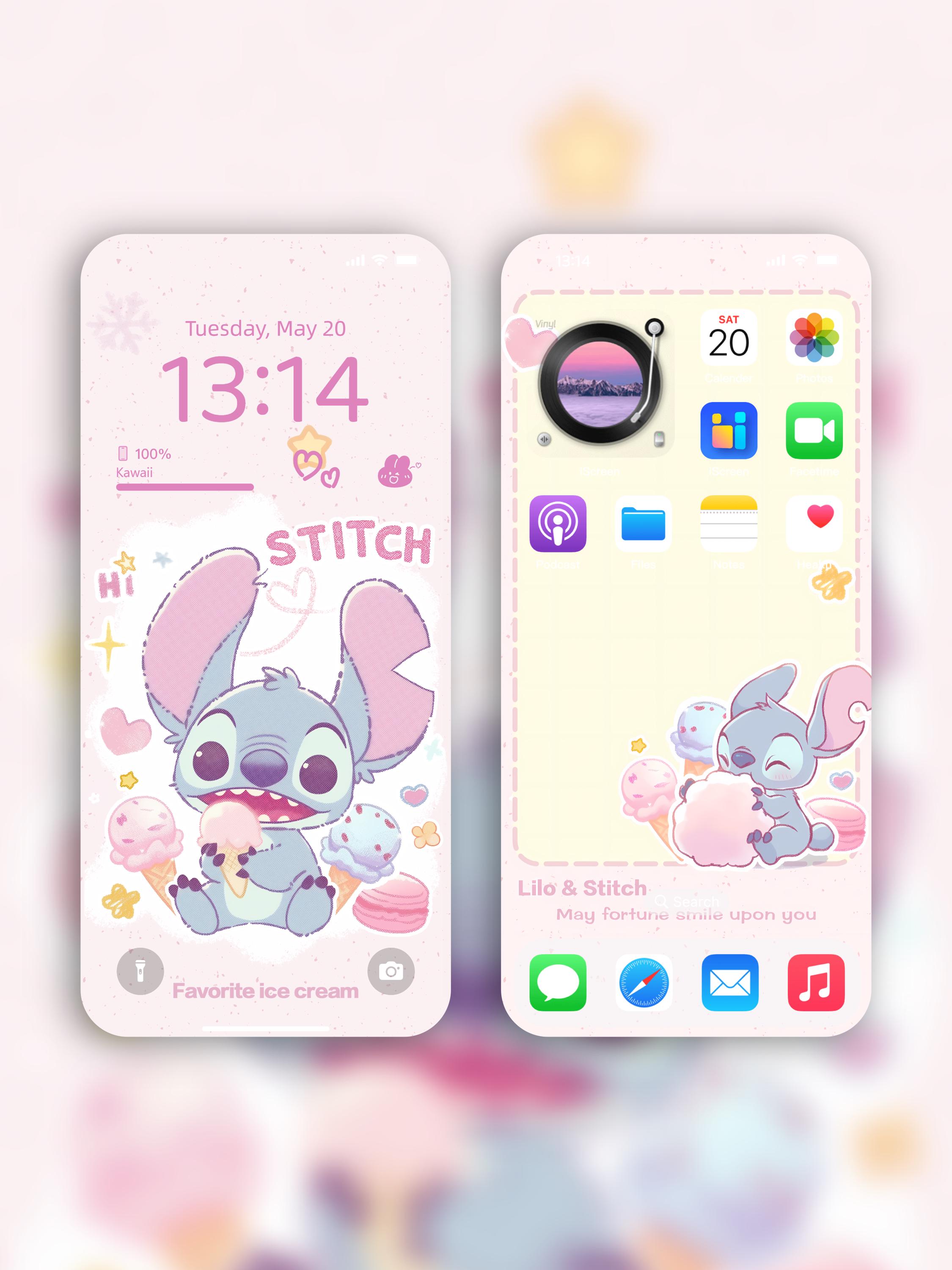 Stitch wallpaper for phone - Etsy México, image size:2250x3000