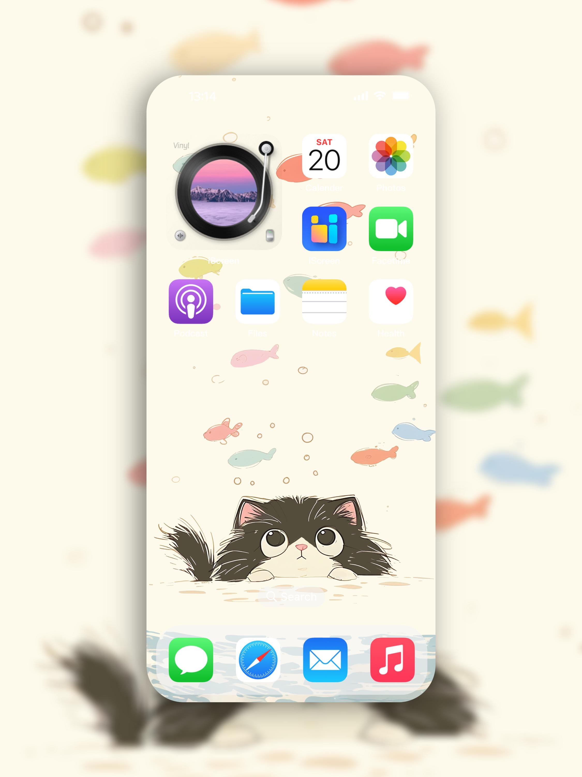 Underwater Cat Wallpaper Set | 4K Digital Download for Iphone, iPad ...