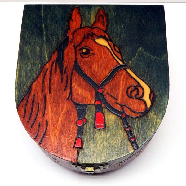 Horse Trinket Memory Box Linden Wood Enchanted World Of Boxes