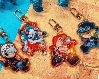 ONE PIECE 2.5" Colorful Acrylic Charms