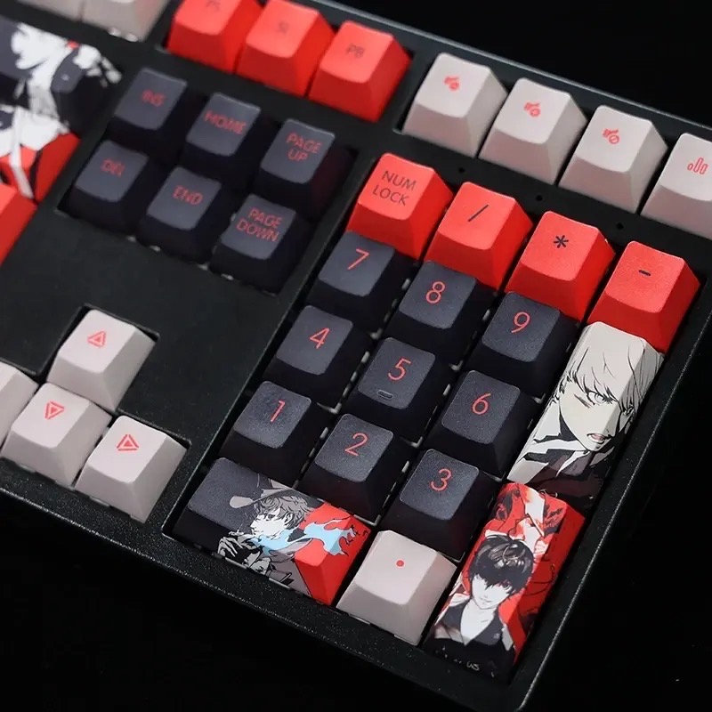 Video Game Persona 5 Custom Keycaps 108 Pcs for Mechanical Keyboards