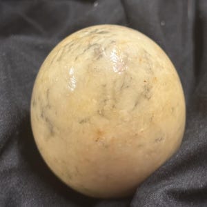 Alabaster yellow marble stone egg
