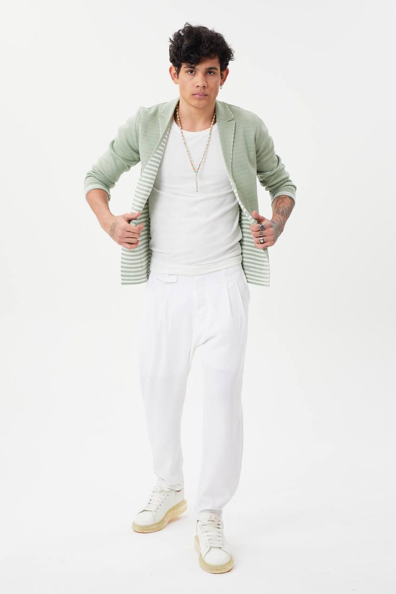Mens Blazers Green