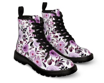 Women's Floral Canvas Boots