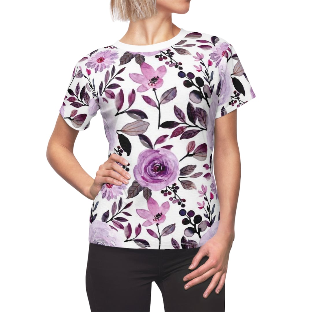Women's Floral Embroidered Boho Shirt – Mexican Cotton Blend Short Sleeve Top For Cinco De Mayo & Summer