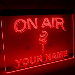 Personalized On Air light sign | RGB multi-color LED sign with a remote