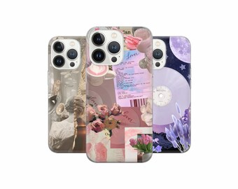 Aesthetic Taylor s Phone Case Midnight folklore Swiftie Collage Cover for iPhone 15 14 13 12, Samsung S23 S22 A74 A54 A14, Pixel 8 Pro 7A