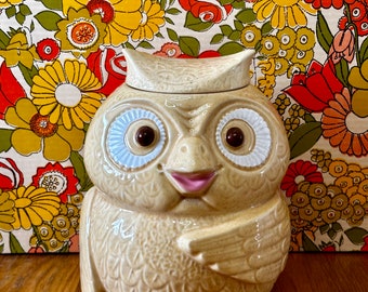 Vintage McCoy Pottery Owl Cookie Jar