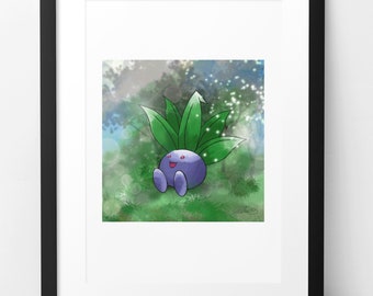 Original oddish artwork, A2 size limited to 20 prints. Frame not included