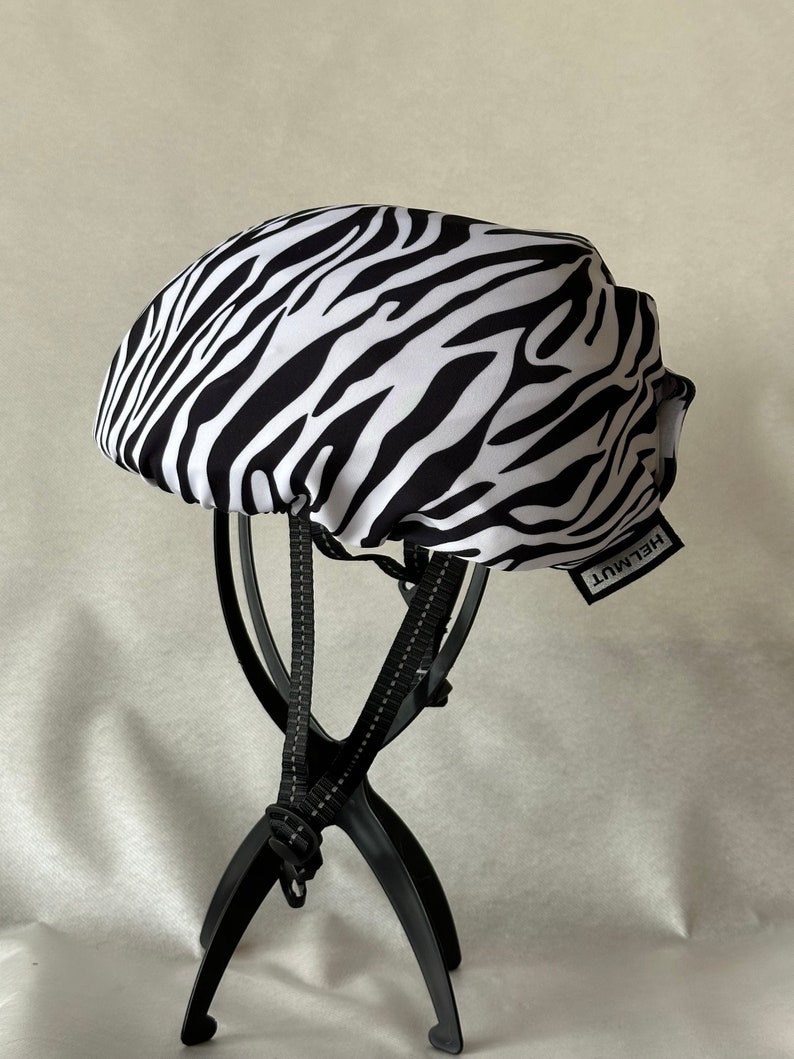 Zebra Design / HELMUT Lightup Bike Helmet Cover / Bike and Cycling