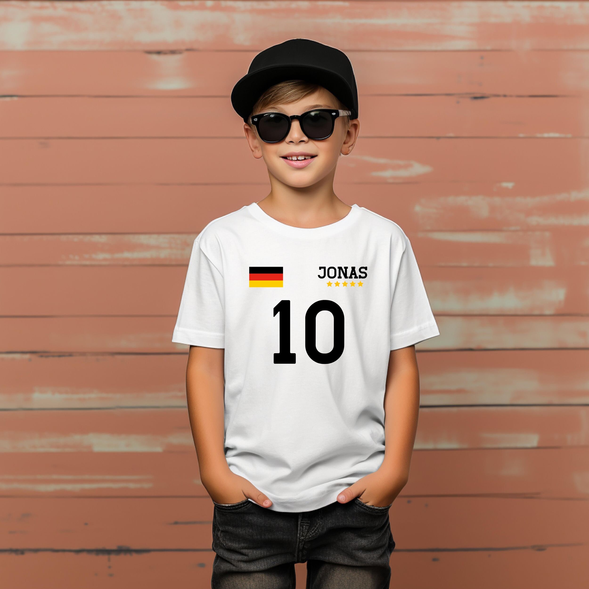 Personalisiertes Fußball-Sweatshirt Für Kinder - Individueller Name & Fußballerin Motiv