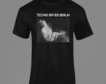 Camiseta Techno de Berlín: Barroco y Rave: Camiseta Techno con Arte Clásico | Camiseta unisex para ravers, amantes de la música y aficionados al arte