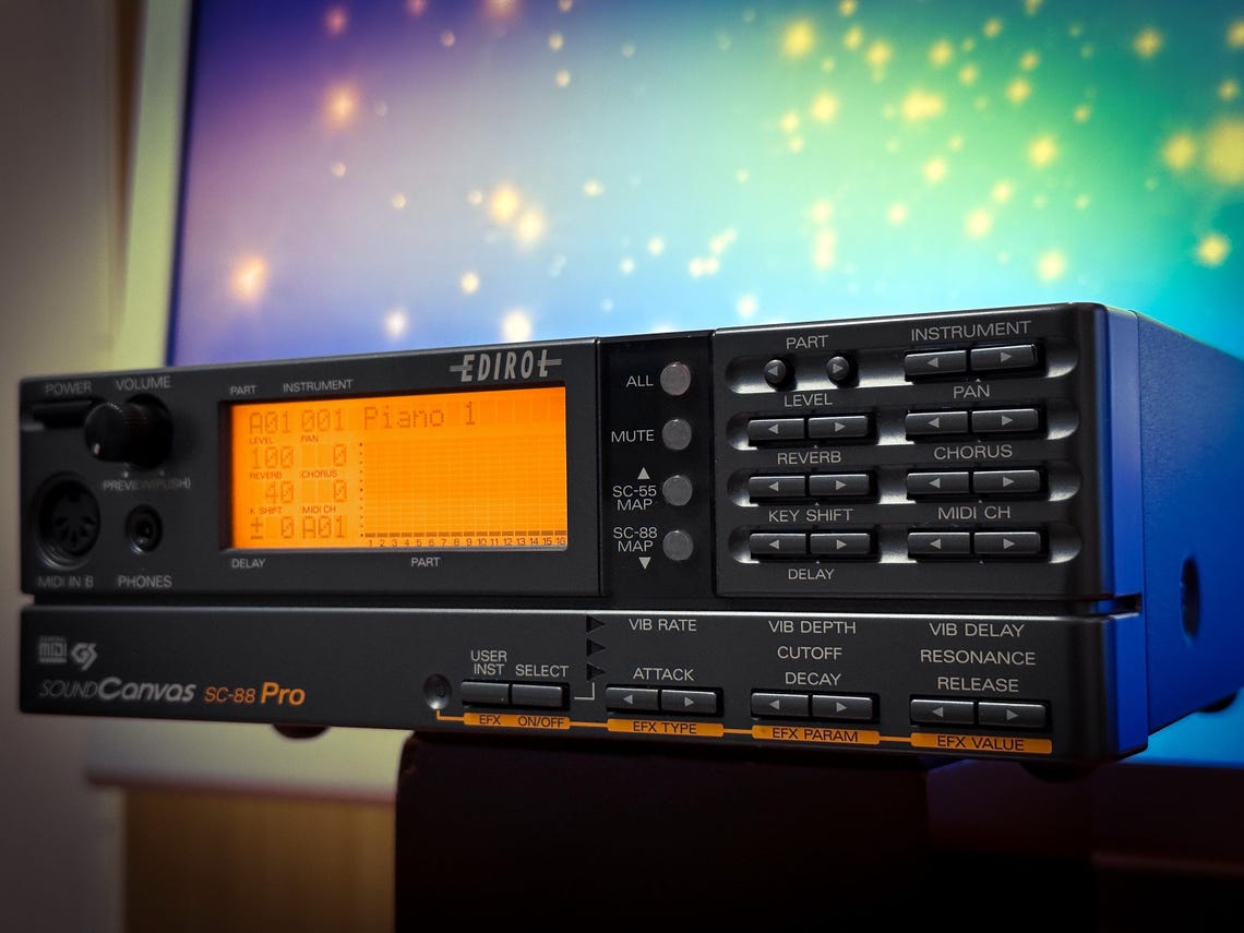 Roland Sound Canvas SC-88 Pro RaRe Midi Sequencer Module, foto 4 di 5