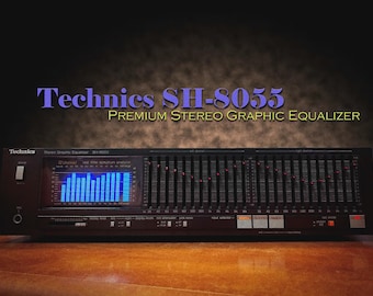 Vintage Technics SH-8017 Stereo Graphic Equalizer EQ Sound Shaper