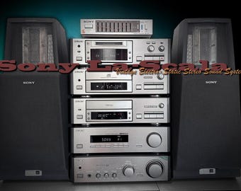 Sony TAE-S1 (La-Scala) RaRe Complete Electro-Static Speakers Component Stereo System
