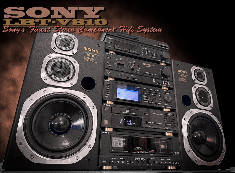 SONY LBT-V810 Rare Complete Vintage Components Stereo System - Etsy