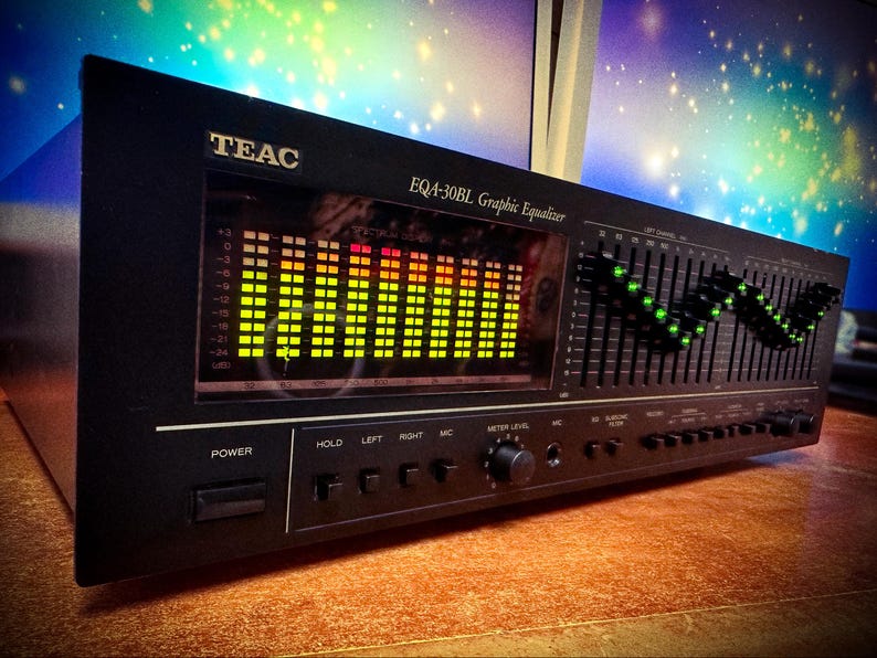 TEAC EQA-30BL Rare Vintage Stereo Graphic Equalizer - Etsy