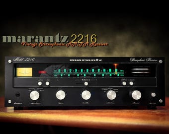Receptor estéreo vintage Marantz 2216 BLACK, raro y oscuro