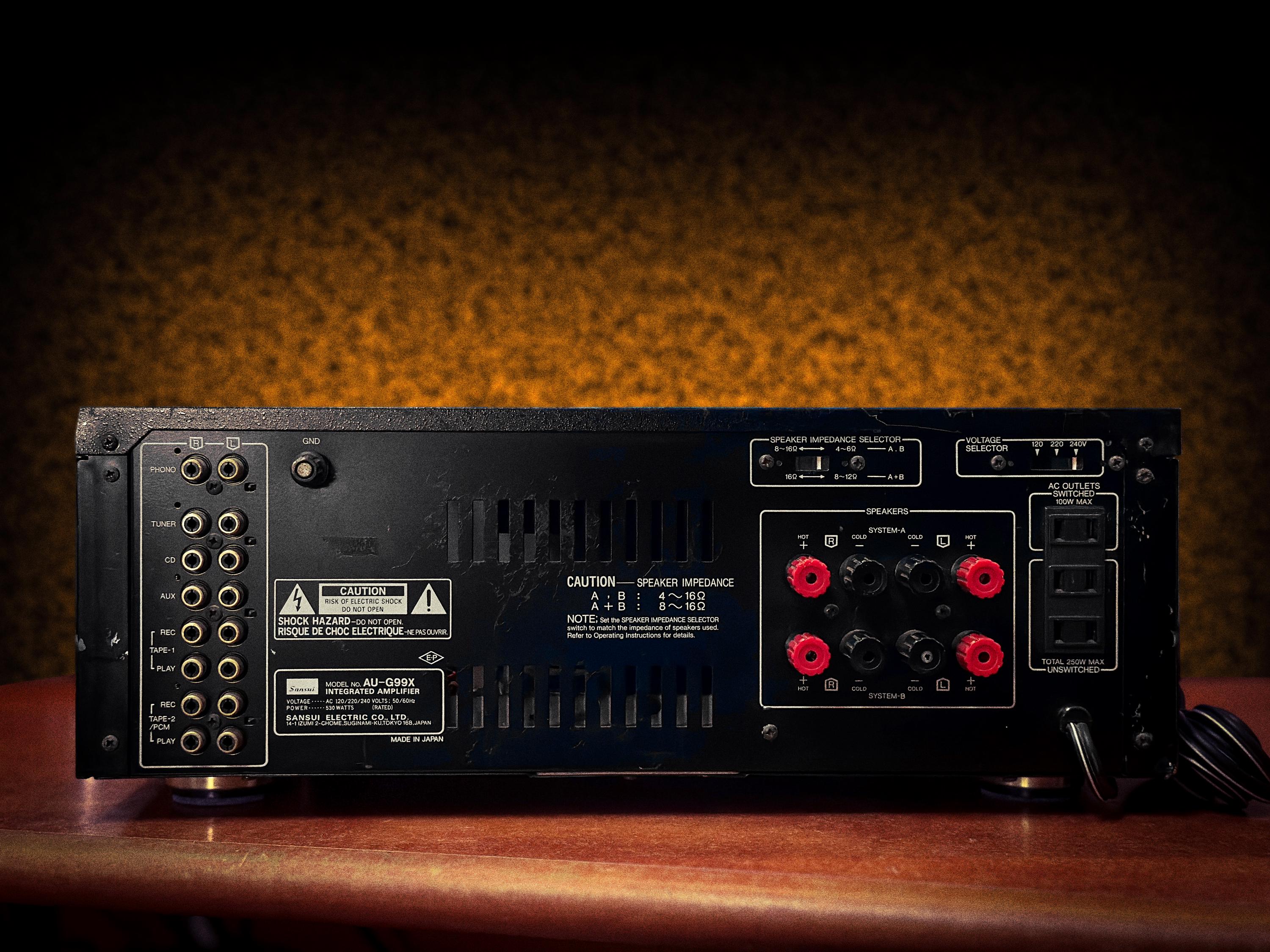 Sansui AU-G99X Rare Vintage Powerful 160W Stereo Amplifier MM/MC