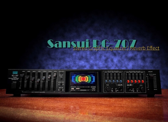 SANSUI RG-707 Rare Vintage Stereo Graphic Equalizer Reverb - Etsy