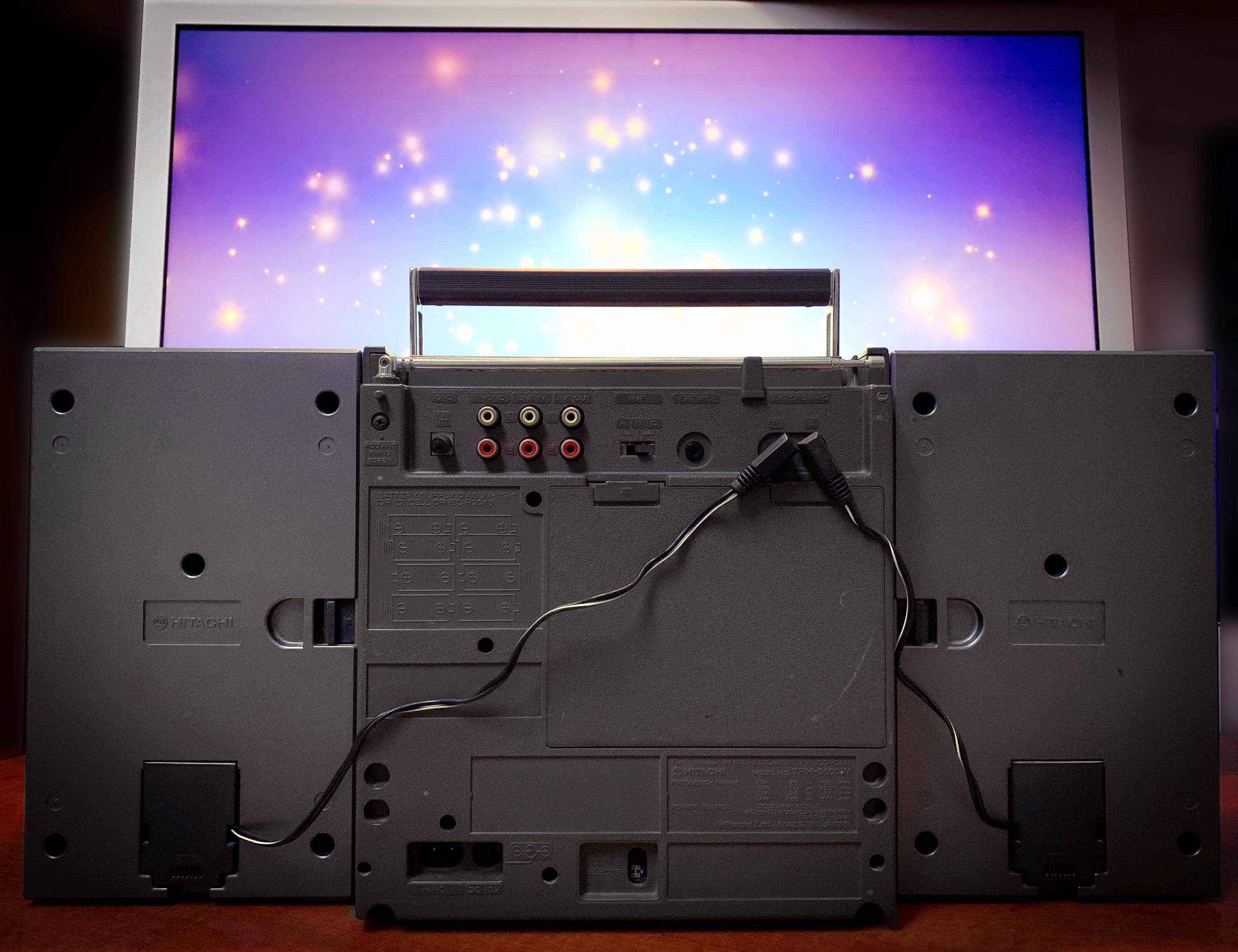 Hitachi TRK-9100E Vintage - Enregistreur Cassette Stéréo - NON TESTÉ - Pour Pièces