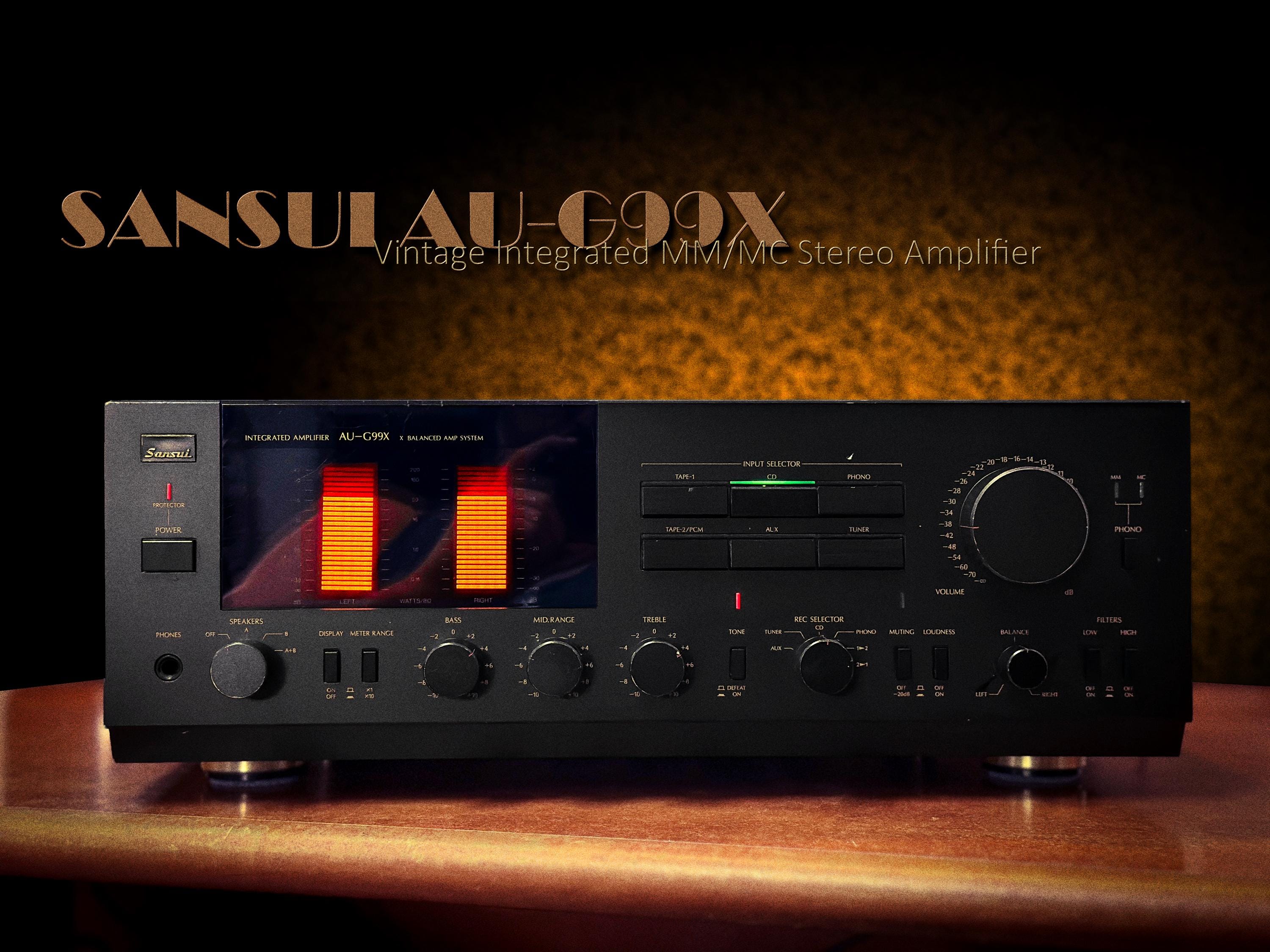 Sansui AU-G99X Rare Vintage Powerful 160W Stereo Amplifier MM/MC
