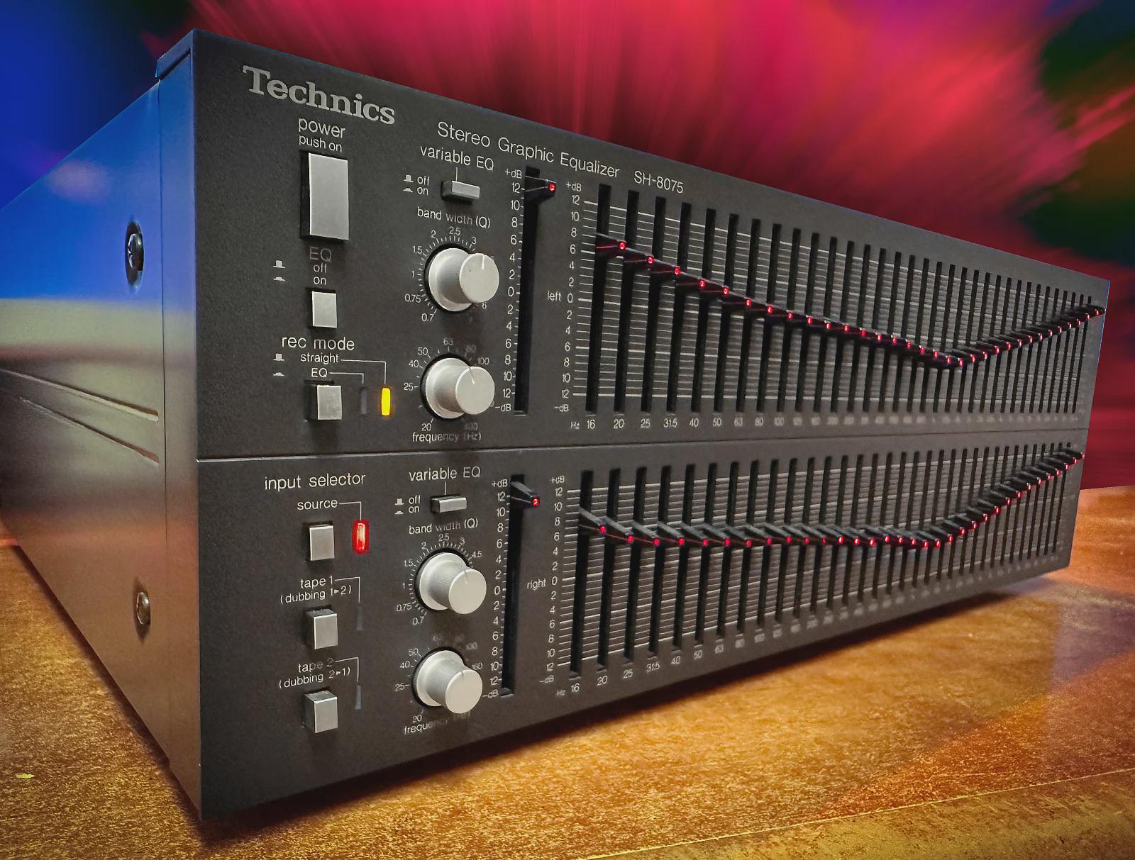 TECHNICS SH-8075 (1983) Rare Mint Vintage Stereo Graphic Equalizer