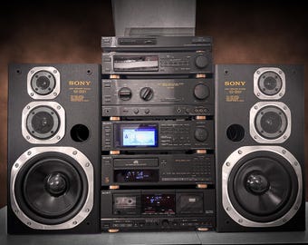 SONY LBT-V810 Rare Complete Vintage Components Stereo System
