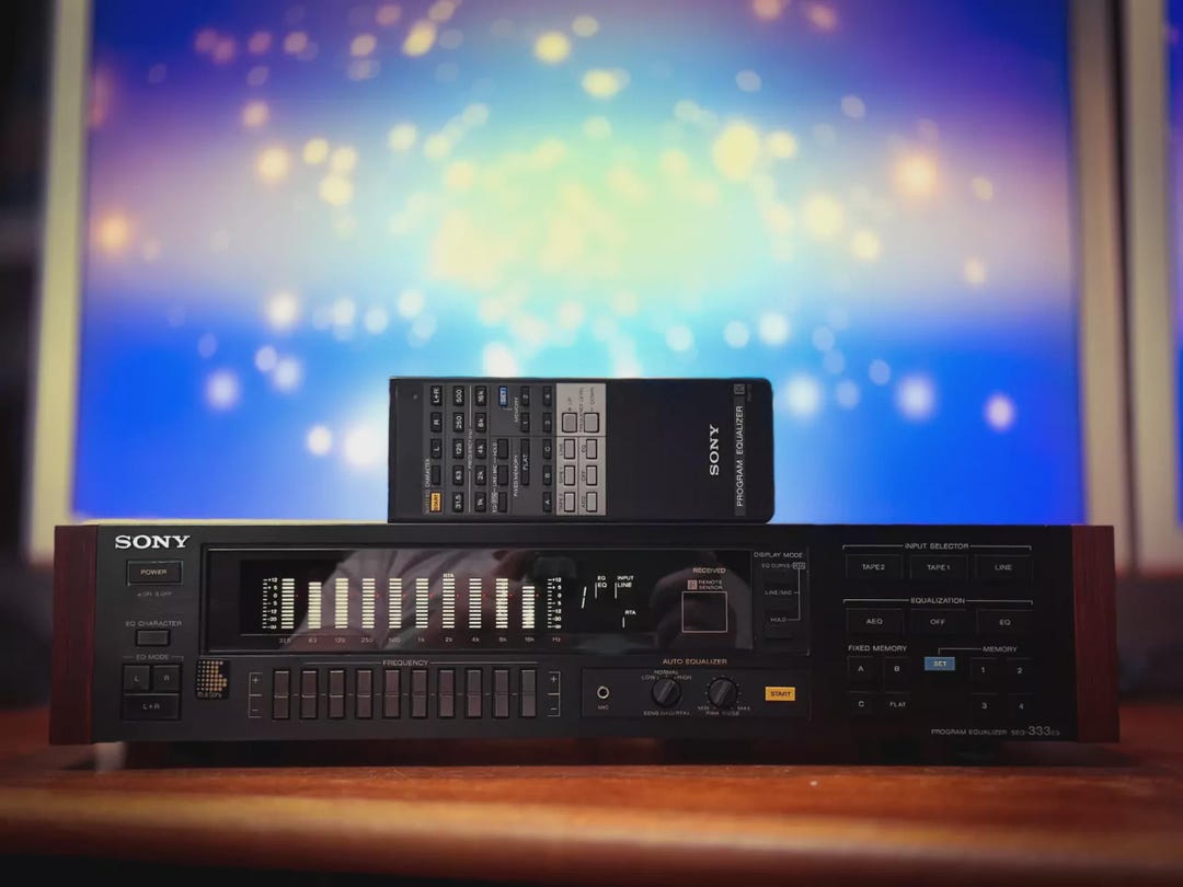 Sony SEQ-333ES Graphic Equalizer With Wood Panels & Remote - Etsy