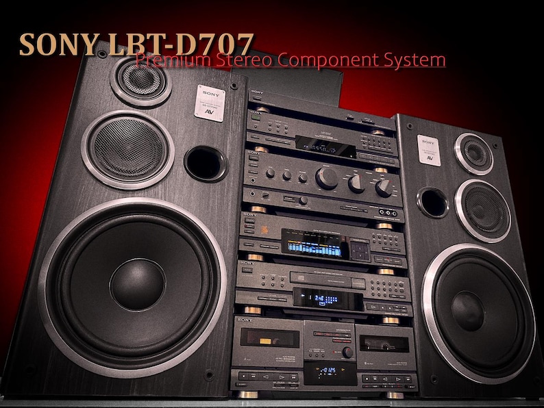 SONY LBT-D707 Complete Vintage Stereo Components System - Etsy