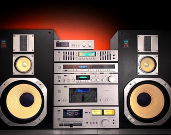 A single unit of 8 Sansui Woofer salvaged from the vintage Sansui SP50 speakers For Sale