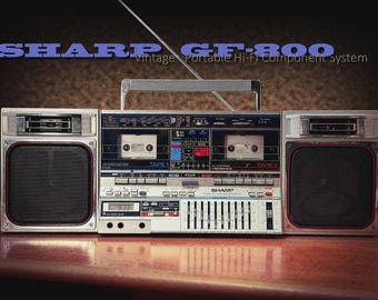 ビンテージ 1980年代 シャープ GF 4343H ブームボックス ゲットー