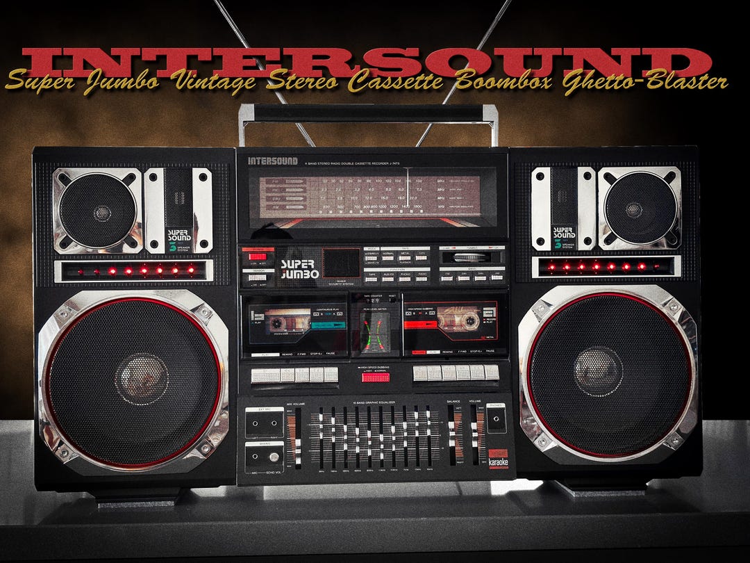 INTERSOUND SUPER JUMBO (model J-747S) Rare Iconic Vintage Stereo