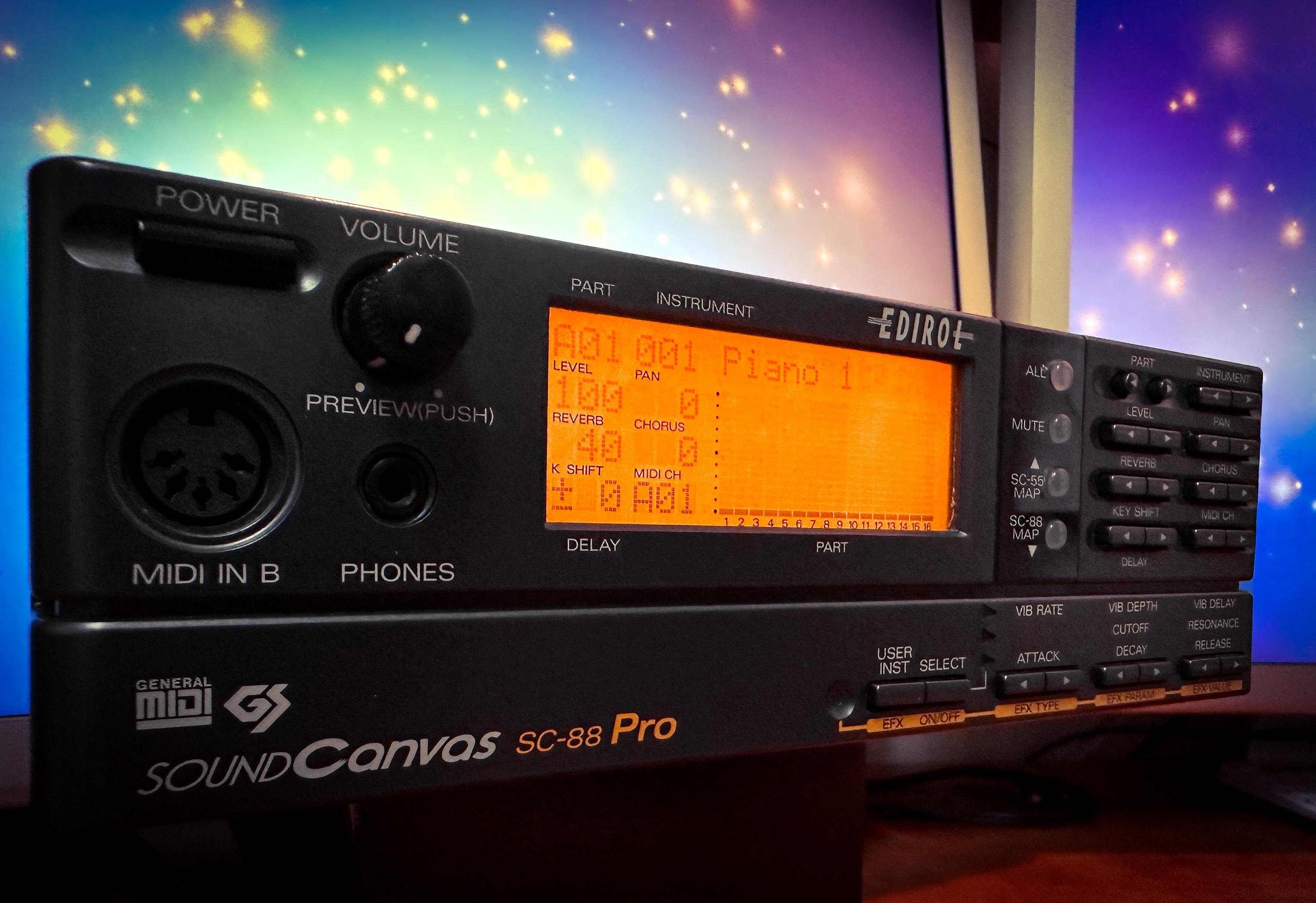 k*u様 Roland SC-88 Pro Roland Sound Canvas SC-88 Pro Rare Midi Sequencer Module - Etsy Canada