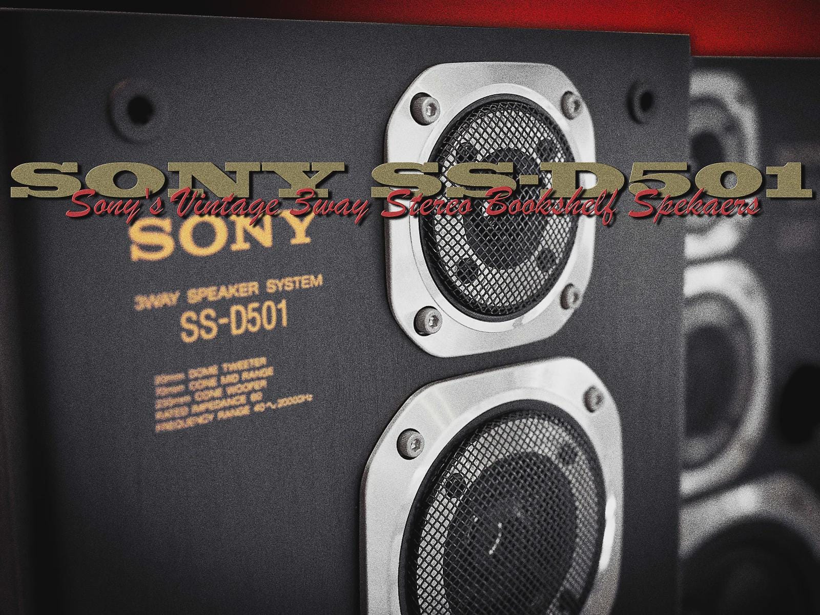 Vintage SONY SS-D501 Stereo Speakers, 3-way, MINT - Etsy