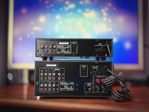 KENWOOD A-1001 + GE-1001 Japanese Vintage Stereo Amplifier