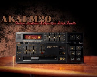 AKAI AM-M20 + EA-M20 RaRe Vintage Stereo Amplifier & Equalizer Setup