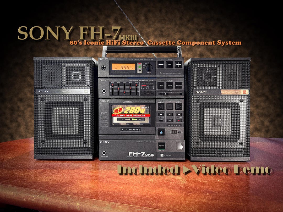 Sony FH-7 MKIII Rare & Mint Vintage Stereo Cassette System - Etsy