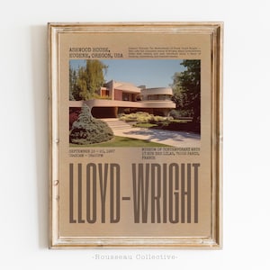 Frank Lloyd Wright Inspired Art Print: Mid-Century Modern Architecture