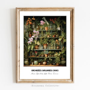 Henri Rousseau Print, Rousseau Poster, Tropical Decor, Botanical Print, Jungle Print, Green House, Succulents Print, Vintage Wall Art