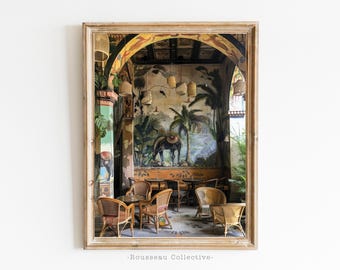 Colonial Era Art Print - Exotic Vintage Tropical Jungle Wall Art