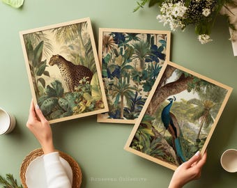 Tropicana Bundle A - Jungle, Leopard, Peacock (Set of 3)