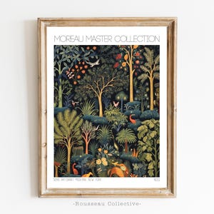 Henri Rousseau Print, Rousseau Poster, Tropical Decor, Botanical Print, Jungle Print, Tropical Wall Art, Animals Forest, Vintage Wall Art