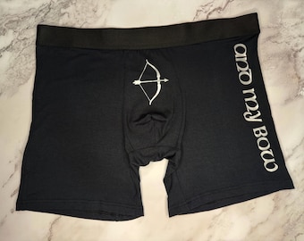 And My Bow Fantasy Boxers Underwear | Fellowship Inspired Gift for Him | Middle Earth Boxer Briefs | Fantasy Boyfriend Gift