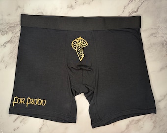 For Frodo Fantasy Boxers Underwear | Fellowship Inspired LOTR Gift for Him | Middle Earth Underwear | Funny Boyfriend Gift