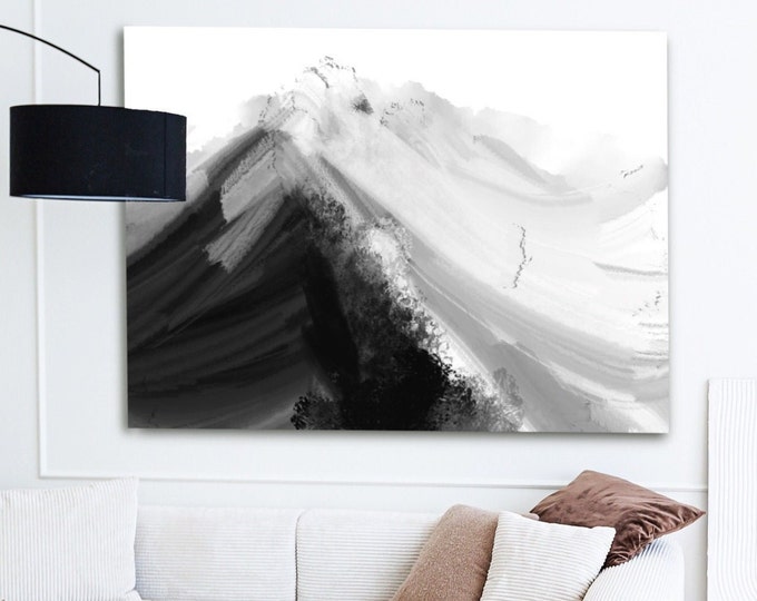 Featured listing image: Acrylic Painting "Glacier, Glacier". Handmade Digital Art, Oil, Art-Print 300 dpi, Poster, Picture, Living Room, Bedroom, Hallway