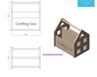 Planos para estanterías infantiles: Archivos CNC personalizados para estanterías en formato DXF, PDF y Step.
